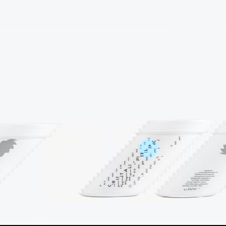 Zwei N°12 Crystal Peel-Gläser mit blauen Deckeln auf weißem Hintergrund.